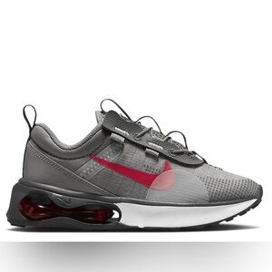 Nike Air Max 2021 | Kids Sz 1Y | gray red sneakers | GUC